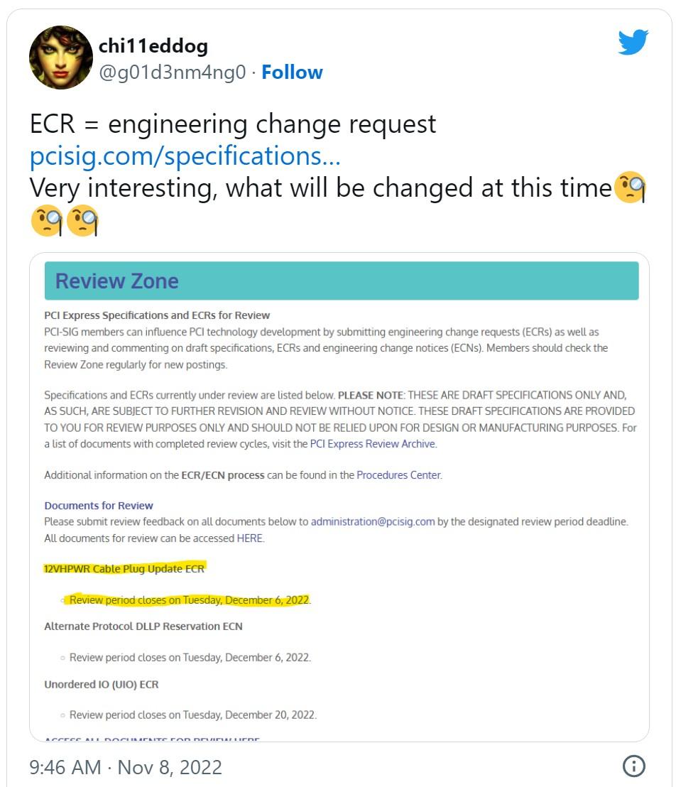 pcisig ecr cable 12vhpwr