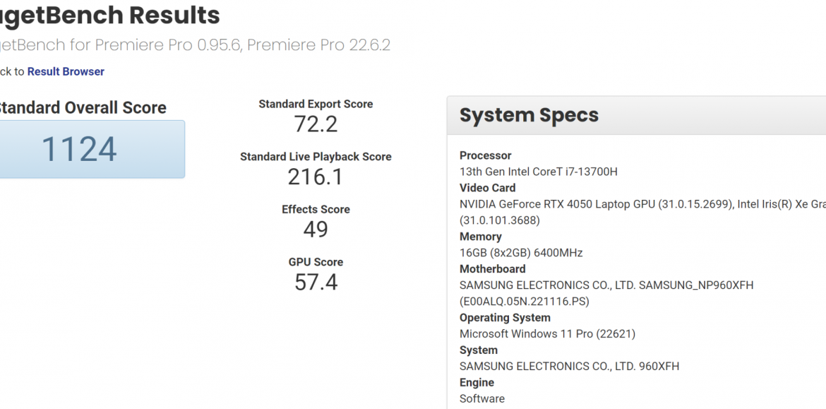 rtx4050 samsung puget