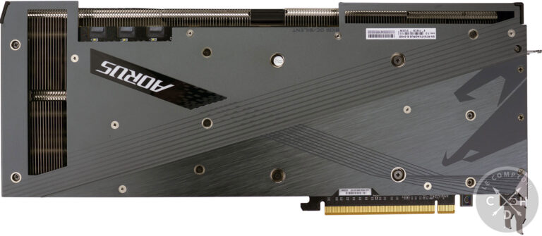 La Gigabyte Aorus RX 7900 XTX Elite : face arrière