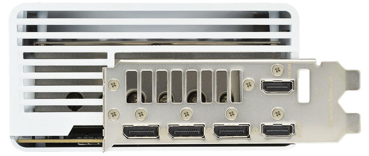asus rtx 4090 strix oc white connectiques arrière