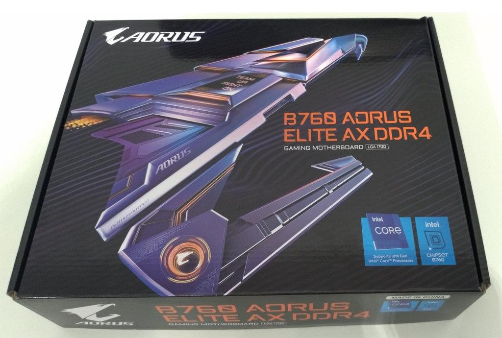 gigabyte aorus b760 elite packaging