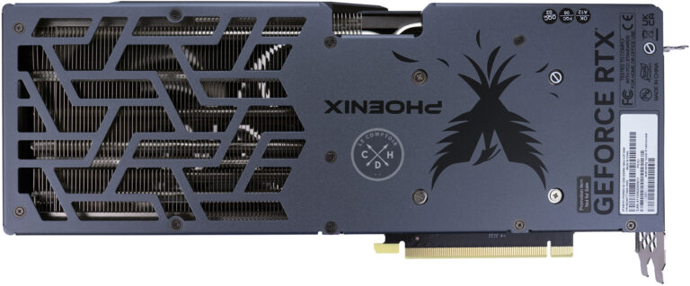 Gainward RTX 4070 Ti Phoenix Golden Sample : face arrière