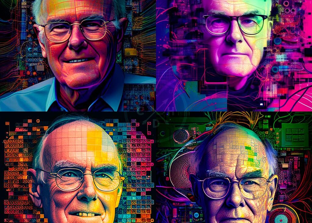 gordon moore portrait genere avec midjourney