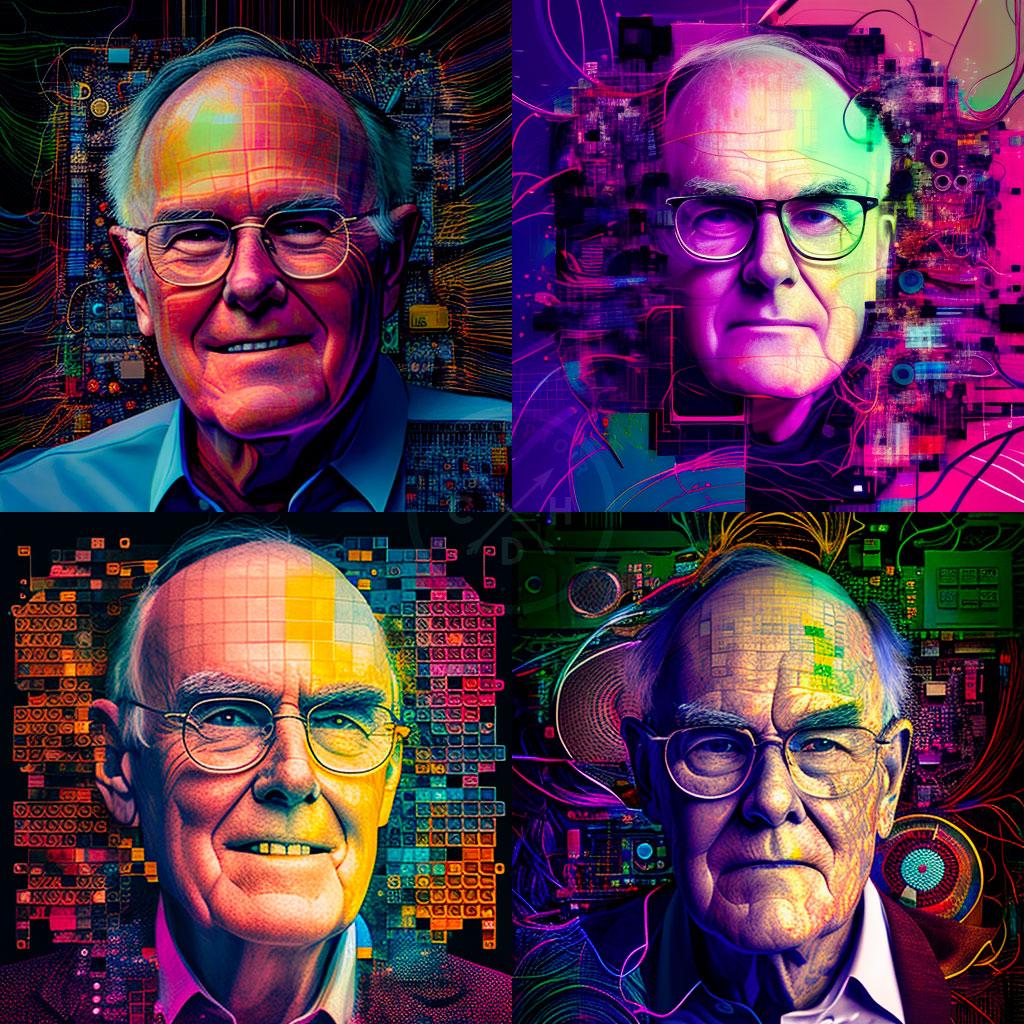 gordon moore portrait genere avec midjourney