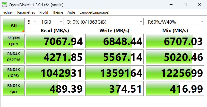 mp600xt crystaldiskmark