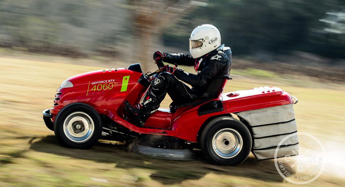 RTX 4060 ti tondeuse de course cdh