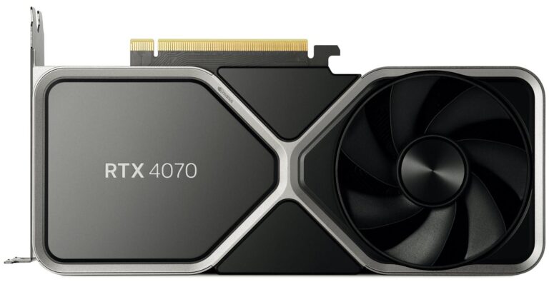 NVIDIA RTX 4070 FE : l'arrière