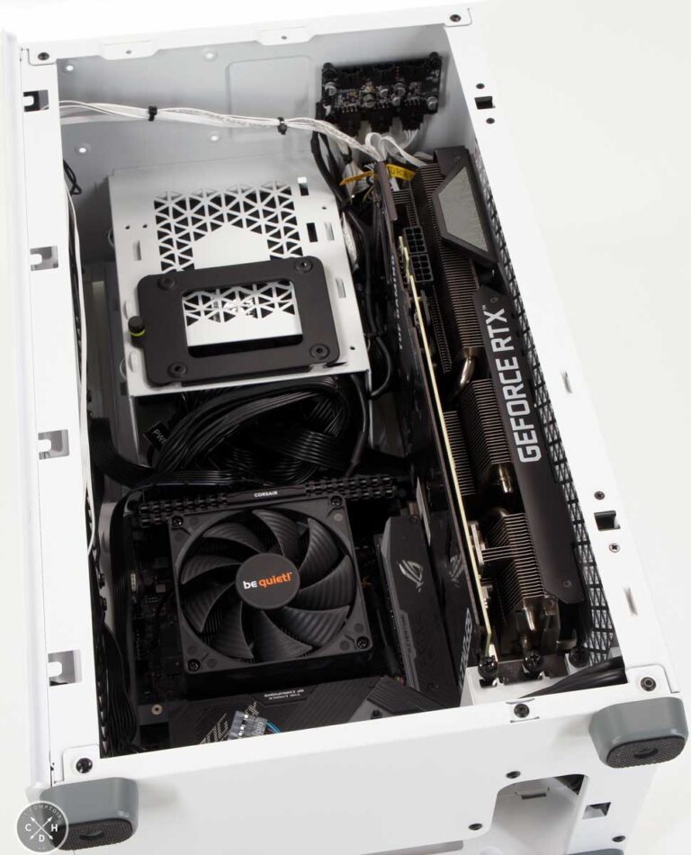 Le châssis nue fois gavé