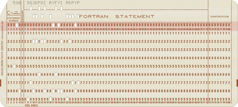 punch card