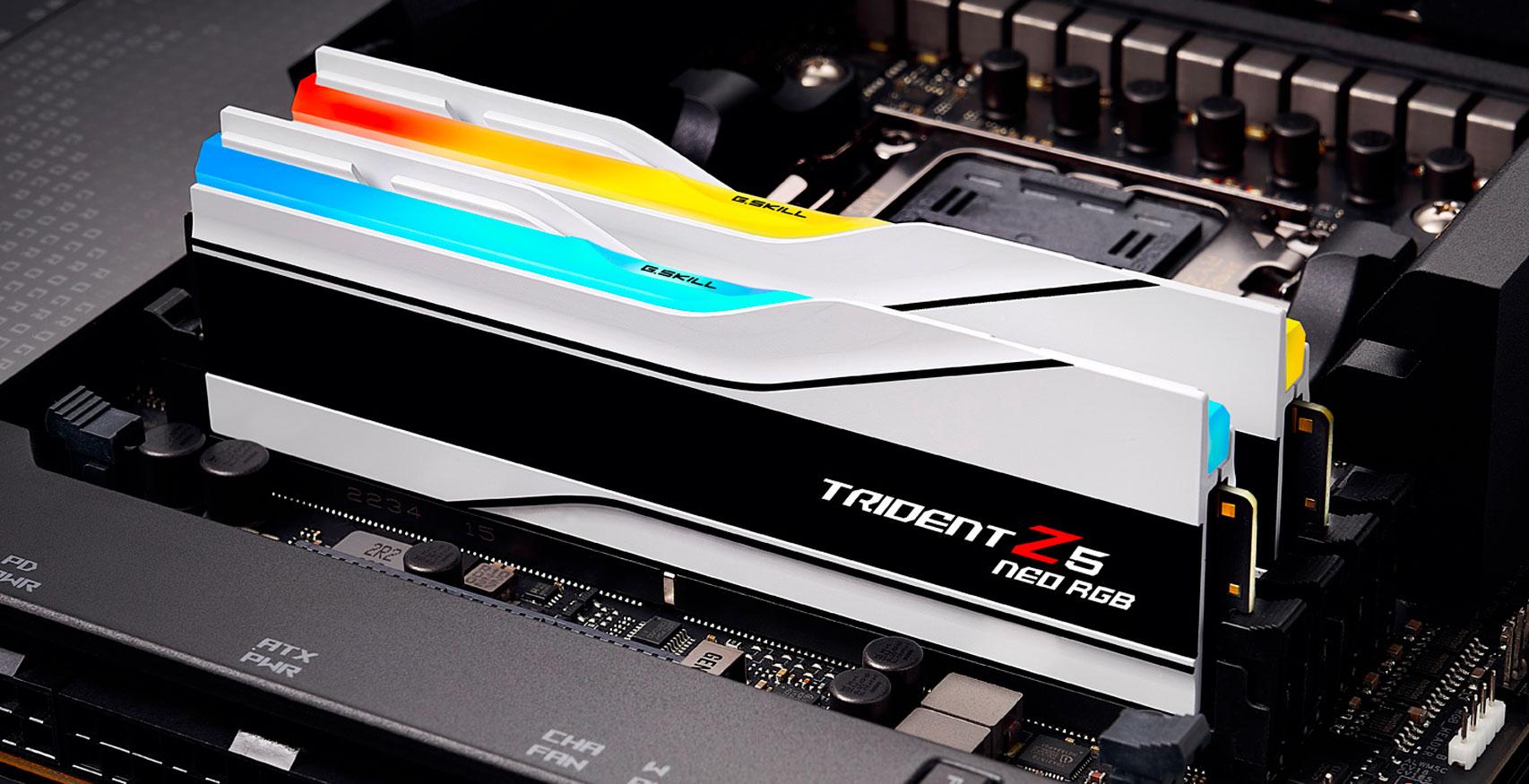 g.skill ddr5 trident z5 neo rgb white mb