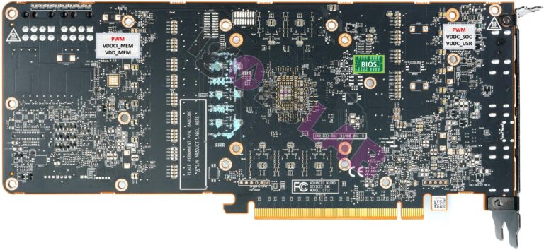 La RX 7800 XT à oilp mais de derrière (c)Igor Labs
