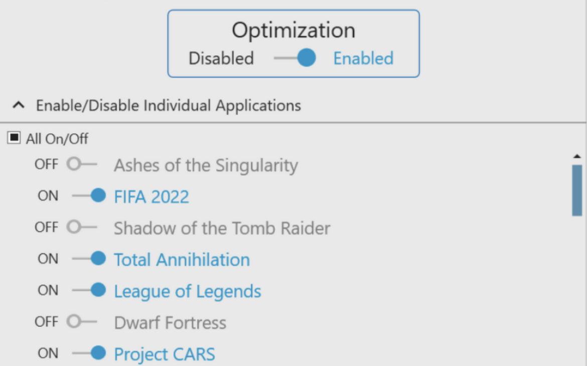 intel apo screenshot