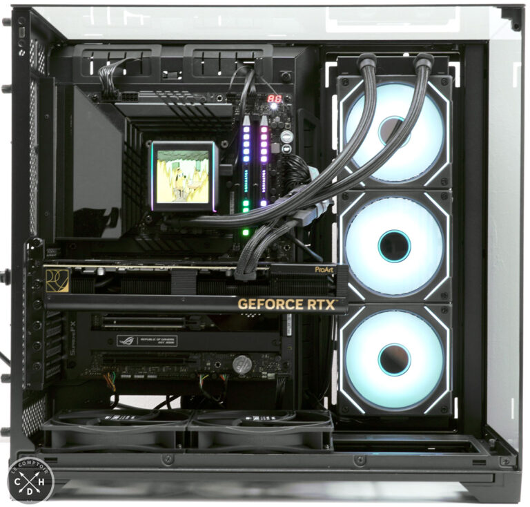 Côté carte mère, sans la vitre