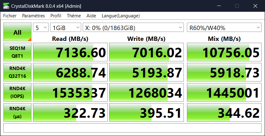 t700 2to gen4 crystaldiskmark