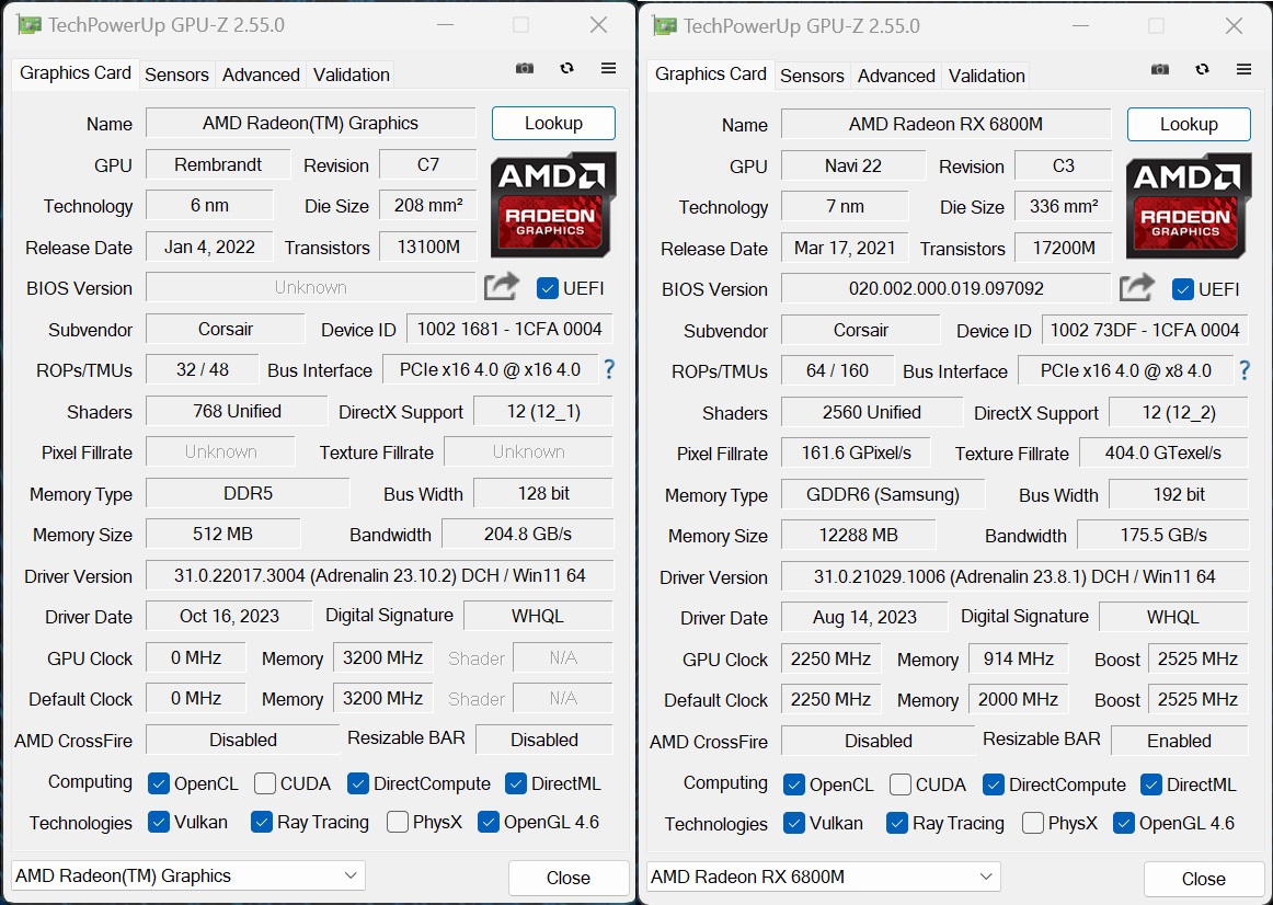 corsair voyager a1600