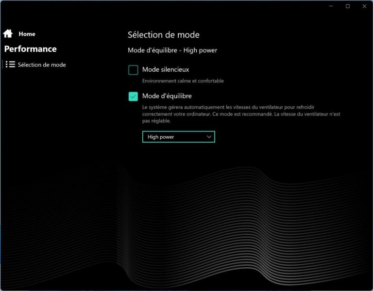 Le choix du mode d'alimentation