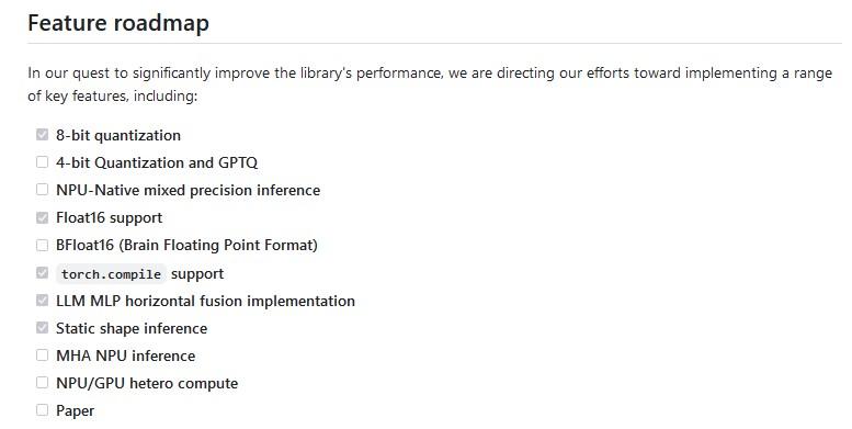 feuille de route npu librairie